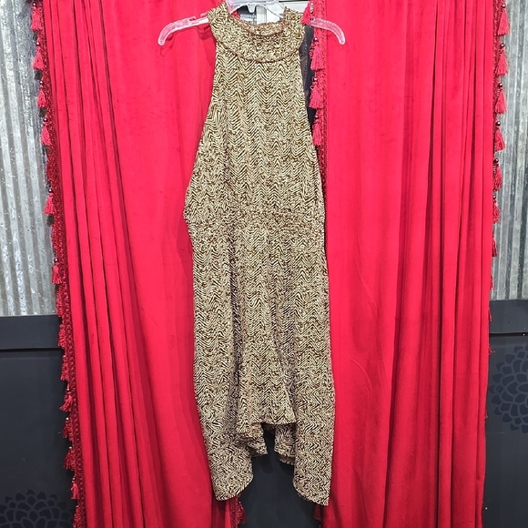 Maurices Dresses & Skirts - Gold and Black Patterned‎ Sleeveless Dress